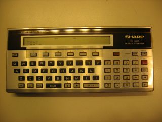Vintage Sharp PC - 1500A Pocket Computer,  Box,  W/ Additional 16K RAM Mod 7
