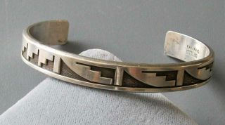 Vintage Sterling Silver Kabana Modernist Cuff Bracelet
