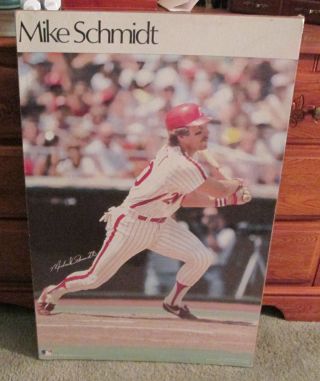Vintage 1978 Mike Schmidt Retail Store Poster Shrink Wrapped Man Cave