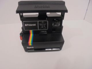 Polaroid Black Spirit Rainbow Vtg Polaroid Camera 600 - Film