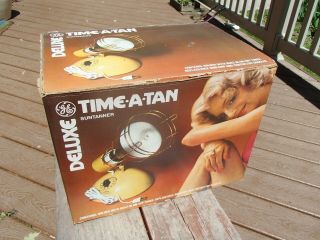Ge Deluxe Time A Tan Suntanner,  And Goggles,  Vintage Cool
