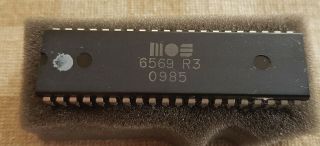 Mos 6569 R3 Vic Chip,  For Commodore 64,  And,  Part.  Rare