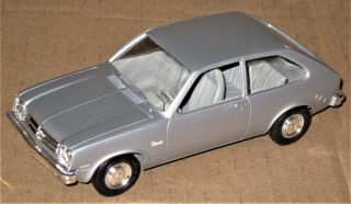 Newinbox Mpc 1/25 Promo Silver 1977 Chevy Chevette Vintage Promotional Model Car