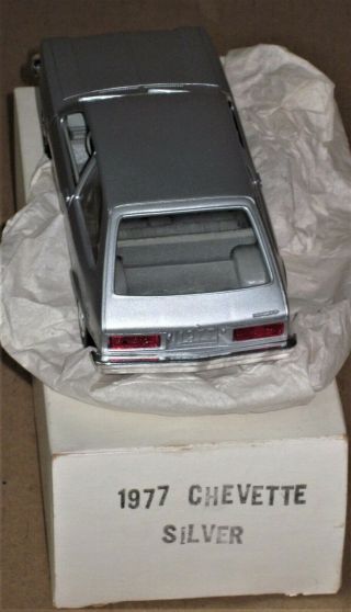NewInBox MPC 1/25 PROMO SILVER 1977 CHEVY CHEVETTE VINTAGE PROMOTIONAL MODEL CAR 4