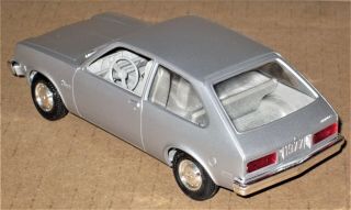 NewInBox MPC 1/25 PROMO SILVER 1977 CHEVY CHEVETTE VINTAGE PROMOTIONAL MODEL CAR 6