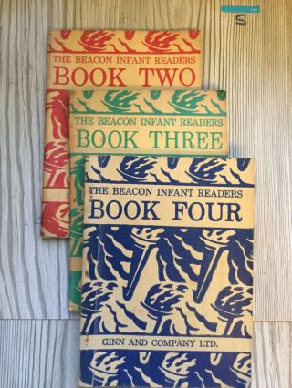 The Beacon Infant Readers Story Books 1949 Books 2,  3,  4