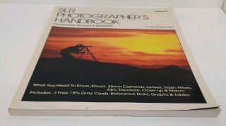 SLR Photographer ' s Handbook Photography Book Carl Shipman Photos Camera Vtg 80s 4