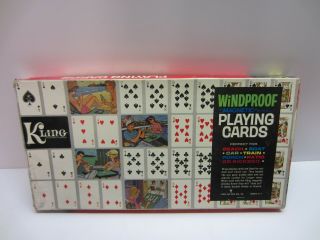 Vtg Kling Steel Magnetic Playing Cards Game Windproof Beach Picnic Outdoor