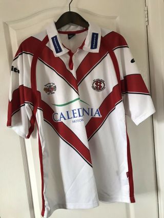 VtG Exito St Helens Rugby League Shirt Jersey XL Caledonia Sponsor 2