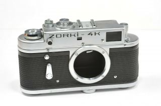 Zorki 4k Body,  Rangefinder Camera Based On Leica,  After Cla Service,  From 1977