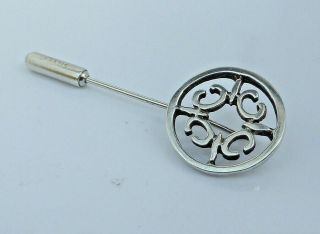 Fine Lovely Vintage Ola Gorie Sterling Silver St Magnus Stick Pin Brooch 2g