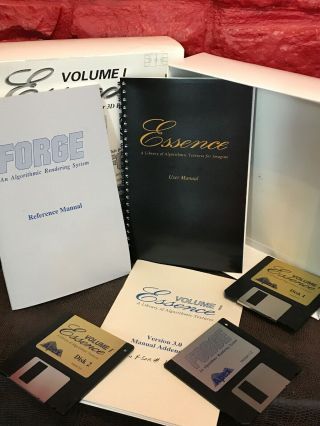 Amiga Software Apex Essence Volume I Forge 3D Rendering A3 3