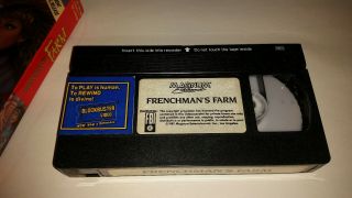 FRENCHMAN ' S FARM VINTAGE VHS TAPE 1987 Magnum Entertainment - Ray Barrett 2