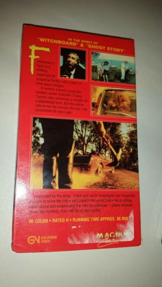 FRENCHMAN ' S FARM VINTAGE VHS TAPE 1987 Magnum Entertainment - Ray Barrett 3