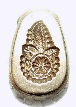 India Vintage Bronze Jewelry Die Mold/mould Hand Engraved Finger Ring Std - 52