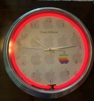 Awesome Apple Computers Service Repair Store Man Cave Neon Wall Clock Sign 3