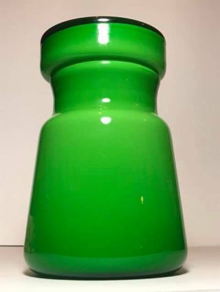 Vintage Empoli Cased Green Glass Canister