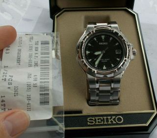 Vintage Men ' s Seiko Watch Wristwatch & Case Links 7N42 - 7189 LOOK NR 3