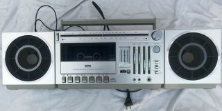 Vintage Montgomery Ward Gen 3970 Am Fm Stereo Radio Cassette Recorder Boombox