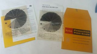 Vintage Kodak Projection Print Scale Package 2 Scales 1 Package