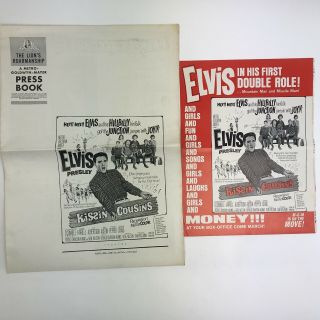 Vintage Movie Pressbook Elvis Presley Kissin Cousins 1964 Yvonne Craig Trade Ad