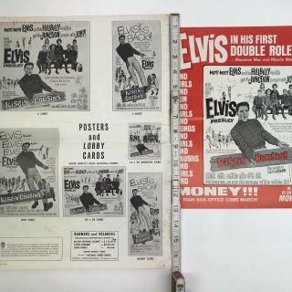 Vintage Movie Pressbook Elvis Presley Kissin Cousins 1964 Yvonne Craig Trade Ad 6