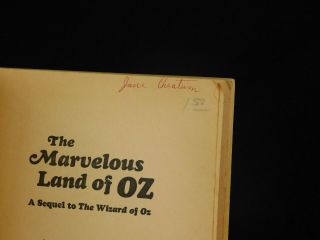 The Marvelous Land Of Oz By L.  Frank Baum 1967 Paperback Wizard of Oz Sequel 2
