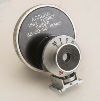 Accura Universal Turret Finder 35 - 50 - 85 - 135 For Leica Canon Rangefinder