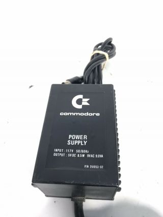 Commodore 64 Power Supply P/n 251053 - 02 With 4 Round Pin Connector