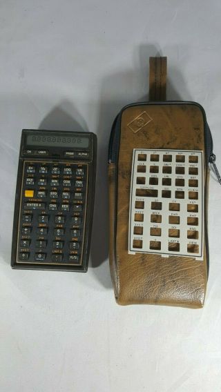 Hp 41cx Scientific Calculator W/ Case And B He