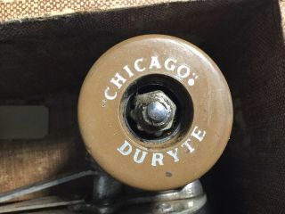 HYDE Roller Skates Mens 10 VINTAGE 50s Chicago Jerold Johnson Moline IL Case 2