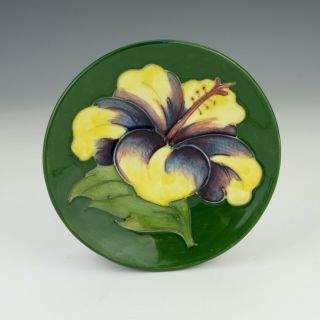 Vintage Moorcroft Pottery - Hibiscus Pattern Pintray - Lovely
