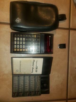 Vintage Texas Instruments Ti - 59 Programmable Calculator W/master Library Module1