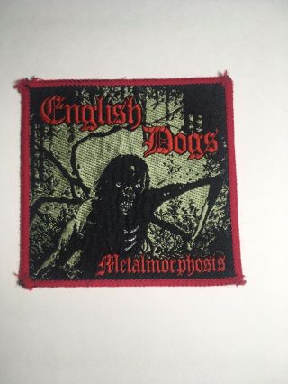 English Dog Metalmorphpsis Vintage Woven Patch