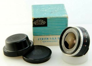 Vintage Meyer - Optik Gorlitz Lydith 30mm 3.  5 For Pentacon Pentina,  Boxed