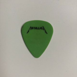 Metallica Vintage Guitar Pick Plectrum Green