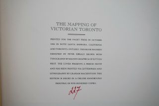 Mapping Victorian Toronto Charles Goad Limited ED Toronto History Atlas 3