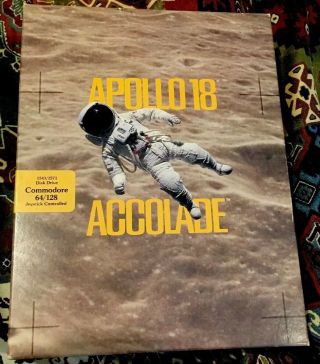 Apollo 18 - Accolade - Commodore 64 Complete,  And In