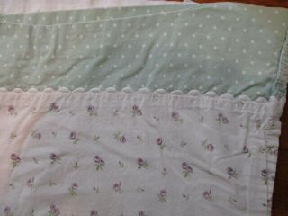 Laura Ashley Vintage Lavender White Floral Bed Sheet Set Queen