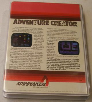 Highly Rated,  Adventure Creator by Spinnaker Software for Atari 400/800 2