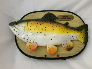 Vintage Rocky The Singing Rainbow Trout Singing Fish &