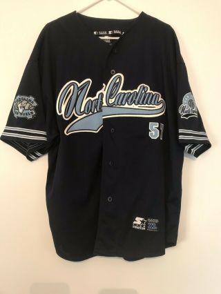 Vintage 1990’s North Carolina Tar Heels Baseball Starter Jersey Xl UNC 2