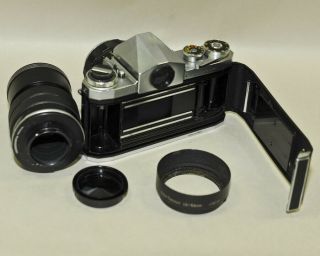 Vintage TOPCON Automatic SLR Camera topcor 5.  8cm 1.  8 & 13.  5cm 3.  5 Lens FIX/PARTS 4