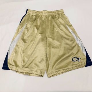 Vtg Georgia Tech Gt Yellow Jackets Blue Gold Basketball Shorts Mens Large L