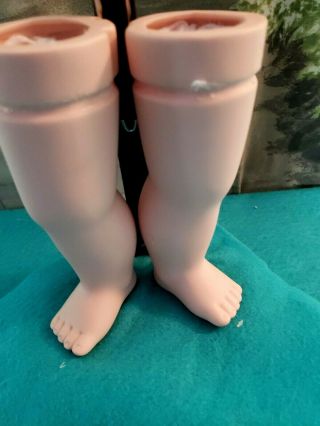 Vtg Porcelain Doll Parts Large Legs Circum 7 " To Make Restore Dolls