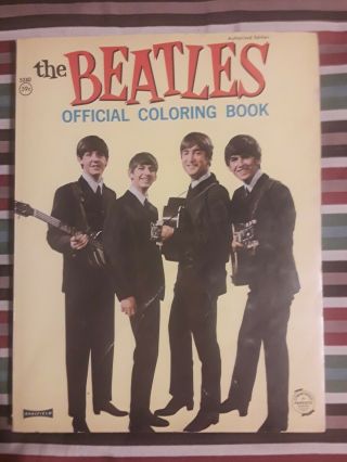 The Beatles Official Coloring Book.  Saalfield Publishing.  Vintage Softcover.