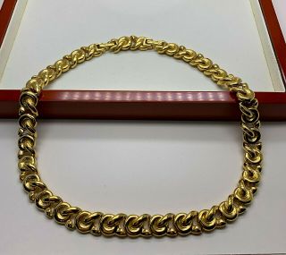 Vintage Jewellery Signed Nina Ricci Gold Plated Necklace