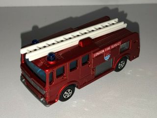Vintage Matchbox From 1969 35 Merryweather Fire Engine Metallic Red