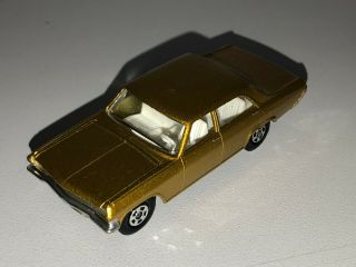 Vintage Matchbox From 1970 36 Opel Diplomat Gold