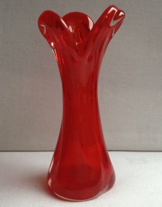 Vintage Murano Art Glass Sculpture,  Stem Vase.